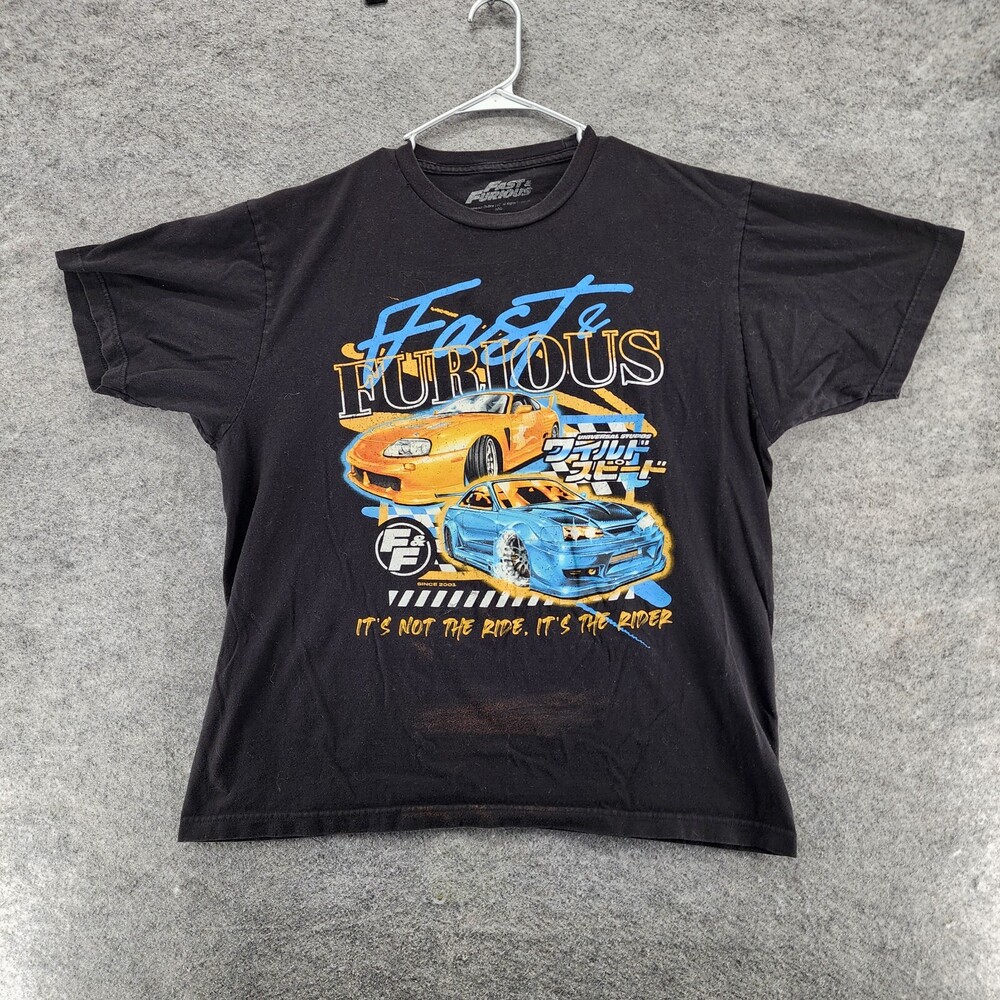 Fast Furious Shirt Mens XL Short Sleeve Black